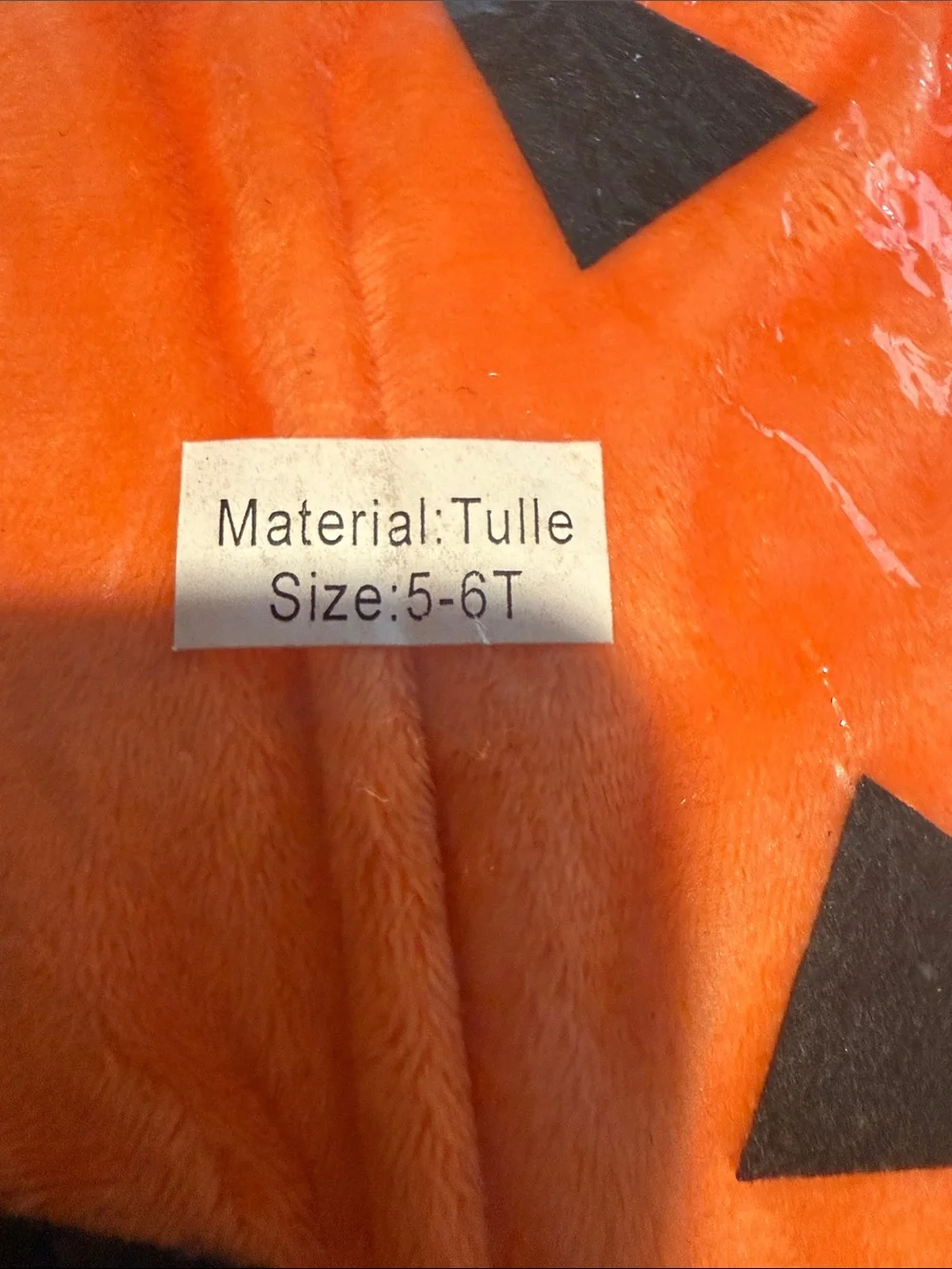 Spirit Pebbles from the Flinstones Costume with Black Jack-O'-Lantern Details